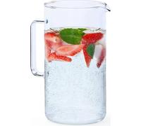 Wessper carafe en verre, pichet en verre, carafe à eau, pichet à thé glacé, pichet à jus de fruits env. 3 l en verre borosilicaté résistant à la chaleur pour les boissons faites maison