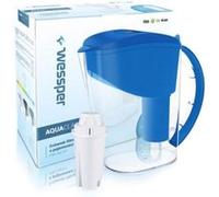 Wessper carafe filtrante, aquaclassic, 3.5l, 1 cartouche filtrante incluse (compatible avec brita classic) ? bleu