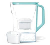Wessper Carafe filtrante eau 2,7L - Compatible avec Brita Maxtra - Pichet filtre eau avec 1 cartouche - Réduit Calcaire & Chlore - Menthe