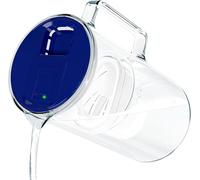 Wessper Carafe filtrante en verre 3 L avec indicateur manuel d'usure du filtre, Compatible avec Brita Maxtra, Maxtra +, | + Cartouche