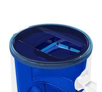 Wessper Carafe filtrante en verre 3 L Compatible avec les cartouches filtrantes Brita, 10 cartouches filtrantes incluses, Bleu