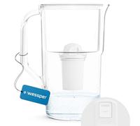 Wessper Carafe Filtrante FutureFlow Capacité de 2,8l avec Compteur LED Avec 1 Cartouche Filtrante Filtre d'Eau Inclus, Water Filter Caraffe d Eau Filtrante Sans BPA - Blanc