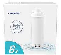 Wessper Cartouches Filtre à Eau Aqua Lunga Compatibles avec Machine à Café Automatique Delonghi DLSC002, SER3017 & 5513292811 - ECAM, ESAM, ETAM, SECAM - Lot de 6