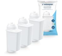Wessper cartouches filtre à eau pour machine à café automatique 3 pièces - remplacement Brita Intenza TZ70003/TCZ7003 - compatible série EQ.3 EQ.5 EQ.6 EQ.9, Bosch, Neff, Gaggenau
