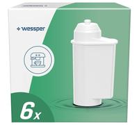 Wessper Cartouches Filtre à Eau pour Machine à Café, Compatibles avec Machines à Café Automatiques Siemens EQ EQ6 Series Plus S700 TZ70003, Bosch TCZ7003 - Lot de 6