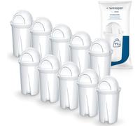 Wessper Classic Cartouches filtrantes à eau | Remplacement pour cartouche filtrante Aquaphor Standard, Brita Classic, Dafi Classic | Réduit le calcaire et le chlore | Eau plus pure | Lot de 10