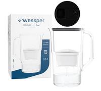 Wessper D1 SOLID Carafe 2.8 L, Compatible avec Brita Maxtra| Contient une carafe filtrante + un filtre à eau + Led computer
