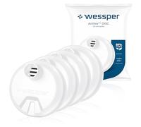 Wessper Disque Filtrant à eau pour Bouteille, Cartouche Compatible avec Wessper Activemax Triline 0,5 litre et ION8 0,7 l, 1 l, 1,2 Litre, Filtre a Charbon eau - 4 pièces