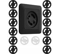Wessper Fiche De Protection Pour Prise, Capuchon De Protection Contre Les Touches, Sécurité Enfants Pour Prises Et Bâtis De Prises En Noir 12 Pcs.