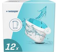 Wessper Filtre à eau alcalin 15 pièces | Remplacement pour Dafi Unimax Aquaphor A5 BRITA Maxtra+ PHILIPS AWP212/10 Carafe filtrante |