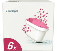 Wessper Filtre à eau Magnésium 6 pièces | Remplacement pour Dafi Unimax Aquaphor A5 BRITA Maxtra+ PHILIPS AWP212/10 Cartouche filtre à eau | Cartouche filtre à eau