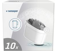 Wessper Filtre à eau pour eau dure 10 pièces | Remplacement de la carafe filtrante Dafi Unimax Aquaphor A5 BRITA Maxtra+ PHILIPS AWP212/10