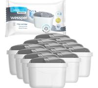 Wessper Filtre à eau pour eau dure 12 pièces | Remplacement de la carafe filtrante Dafi Unimax Aquaphor A5 BRITA Maxtra+ PHILIPS AWP212/10