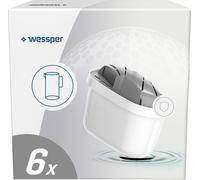 Wessper Filtre à eau pour eau dure 6 pièces | Remplacement de la carafe filtrante Dafi Unimax Aquaphor A5 BRITA Maxtra+ PHILIPS AWP212/10