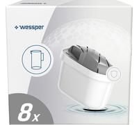 Wessper Filtre à eau pour eau dure 8 pièces | Remplacement de la carafe filtrante Dafi Unimax Aquaphor A5 BRITA Maxtra+ PHILIPS AWP212/10
