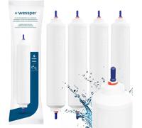 Wessper Filtre à eau pour réfrigérateur Remplacement pour Samsung Side By Side, LG, AEG, HAIER, Whirpool, DA29-10105J, HAFEX/EXP, DA99-02131B, WSF-100, USC-100 4pc