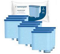 Wessper filtre eau pour machine a cafe kompatibel avec Philips - 9 pièces | cartouche filtre eau à café avec Philips et Saeco machine à café avec filtre CA6903/00, Filtre à eau avec charbon actif