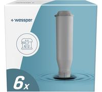 Wessper Filtre pour machine à café, cartouches de filtre à eau, compatibles avec les machine à café Krups F008, Nivona, Siemens, Bosch, AEG- 6 pièces