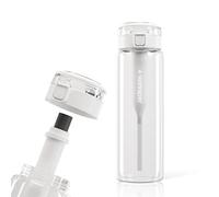 Wessper gourde filtrante eau 680ml, bouteille en Verre avec filtre - transparent