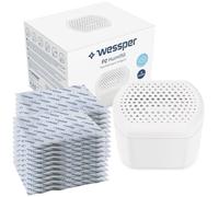 Wessper HumiFill Déshumidificateur d'air pour la Maison - Blanc - Inclus 20 Sachets de 250g au parfum de lavande