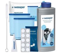 Wessper Kit accessoires, Détartrant + 2 filtres CA6903 + pastilles de nettoyage + graisse+ nettoyeur pour machines café Saeco Philip