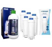 Wessper Kit accessoires, Détartrant DeLonghi + 5 Filtres pour cafetiere Delonghi