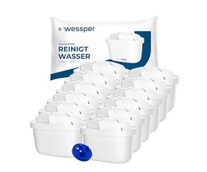 Wessper - Lot de 12 Cartouches Filtrantes - Compatibles Brita Maxtr Maxtra Pro, Carafes Marella, Style, Elemaris - Filtres à Eau de Remplacement