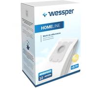 Wessper Lot de 12 sacs d'aspirateur compatibles avec les aspirateurs Philips PowerGo AEG VX9-2-ÖKO VX4 VX6 VX7 et VX8, notamment pour s-bag, compatibles avec Swirl PH86
