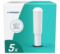 Wessper Lot de 5 filtres à eau Aqua White pour Nespresso N9, F5, F70, C5, C9, pièces de rechange pour Capresso E8, S9, Impressa One Touch Avantagre S70, S85, S9