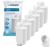 Wessper Lot de 6 filtres à eau AquaIntense+ pour machines à expresso Saeco CA6702/00, Brita Intenza+, Philips