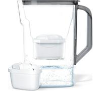 Wessper Pichet filtre à eau 2.7L pour porte de réfrigérateur, avec filtre à charbon actif, Compatible avec la cartouche filtrante Brita Maxtra - Noir