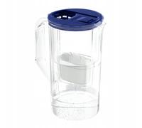 Wessper Pichet filtre à eau 2,8 l avec compteur LED Compatible avec Brita Maxtra | Set de 10 Pichet filtre à eau + Cartouche filtre à eau - Bleu