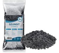Wessper Pierres brutes de schungite 2 kg, pierres d'eau, shungite d'énergétisation de l'eau