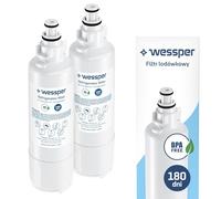 Wessper Remplacement de Filtre à Eau de Réfrigérateur 2 Pièces pour CNRBH-125950, CNRAH-257760 NRBH-125950 NR-B53V1 NR-B53V1-WB NR-B53V2-XE NR-B54X1-WB NR-B54X1-WE Panasonic | Élimine le Chlore