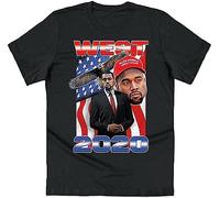 West 2020 Kanye T-Shirt Tee FunnyA Election Campaign Vote for President Retro Colour22