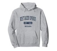 West Baden Springs, Indiana, in Vintage Sports Established Nav Sweat à Capuche