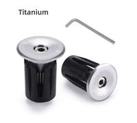 West Biking-Bouchons D'extrémité De Guidon En Alliage D'aluminium Pour Vélo De Route Et Vtt,Couvercle Multicolore,Accessoire Pour Bmx - Type Titanium