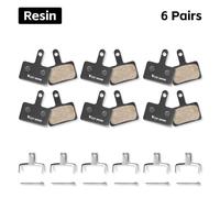 West Biking-Disque De Frein En Résine Pour Vélo,35x30.5mm,Pour Wintermano Mt200 M515 Safe75 1/2/4/6/8 Paires,Plaquettes Durables -Resin 6pairs