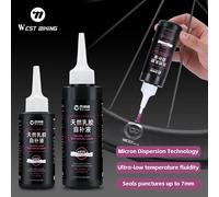 WEST BIKING - scellant pour pneus de vélo, liquide de réparation de crevaison sans chambre à air, Protection rapide, Latex à longue action pour pneus de vélo de route et vtt 60ML