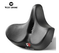 WEST BIKING-Selle ergonomique de vélo, longue distance, confortable, e-bike, coussin épais, VTT Hollow Dark Brown