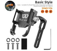 West Biking-Support De Téléphone Pour Vélo De Route,En Alliage D'aluminium,Guidon Intégré,Pour Caméra De Sport,Lumière Gopro - Type Basic Style