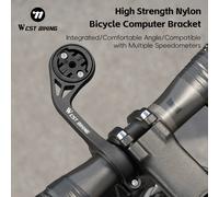 WEST BIKING - support d'ordinateur de vélo pour compteur de vitesse Garmin/Bryton/Wahoo, support de lumières et de caméra, accessoires pour vélo de route et vtt Ronud Bar