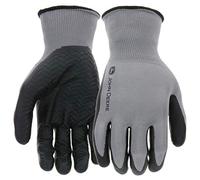 West Chester John Deere JD37215-L Polyester Shell Gloves - Large, 10.5 in., Lightweight, High Grip, Foam Nitrile Palm Textured Gloves with Elastic Knit Wrists