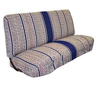 West Coast Auto Housse de siège Universelle « Baja Saddle Blanket » pour Banquette intégrale, Compatible avec Les Pick-ups Ford, Chevrolet, Dodge et Les Pick-ups de Grande Taille (Bleu)