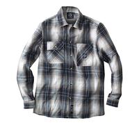 WEST COAST CHOPPERS Chemise à manches longues pour homme Riser, Marron/bleu, XL