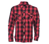 West Coast Choppers Men Long-Sleeve Shirt Dominator Riding Flanell, Größe:2XL, Farbe:Red/Black
