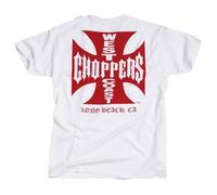 WEST COAST CHOPPERS OG Classic T-shirt pour homme, Blanc-Rouge, S S
