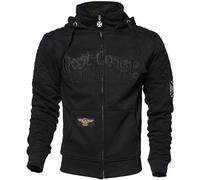 West Coast Choppers Aramidic Lining Por Vida Full Zip Sweatshirt Noir M Homme