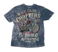 WEST COAST CHOPPERS T-shirt EL Diablo Vintage Blue - Bleu - Medium S