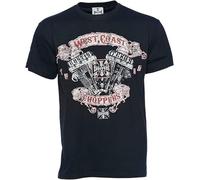 West Coast Choppers T-Shirt Motor 1969 Cotton O-Neck T Shirt Fashion Tee Manches Courtes(X-Large)
